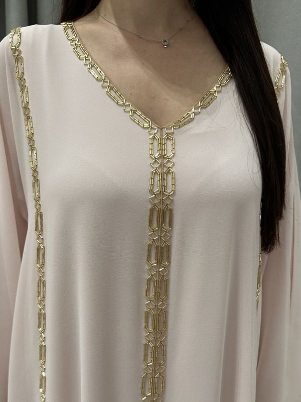 2 Pc Chiffon Handmade Embroidery